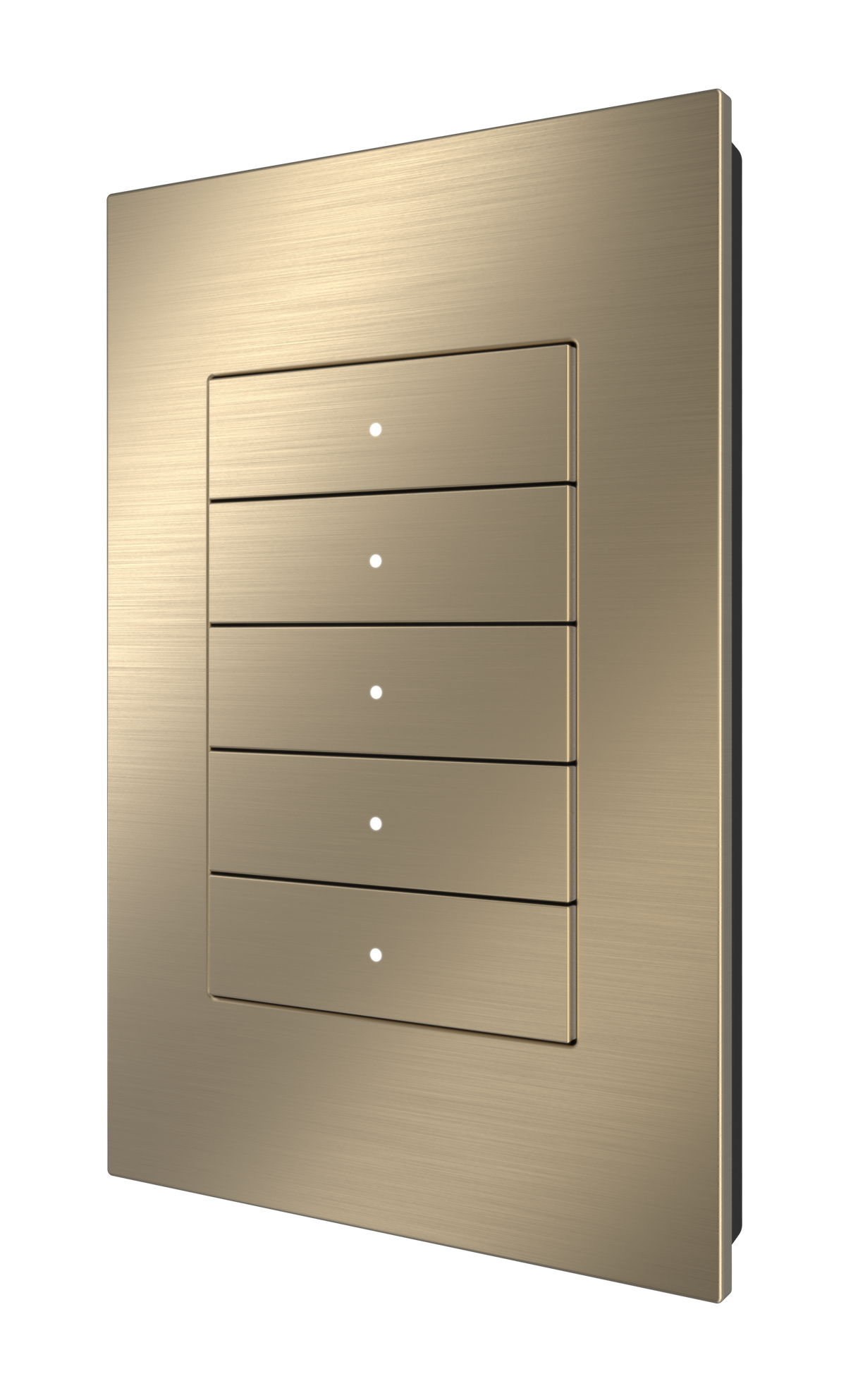 Crestron HZ2-KPCN-BR-BRASS – Horizon 2 In-Wall Keypad, Cresnet, Custom Engraved, Brushed Brass Crestron
