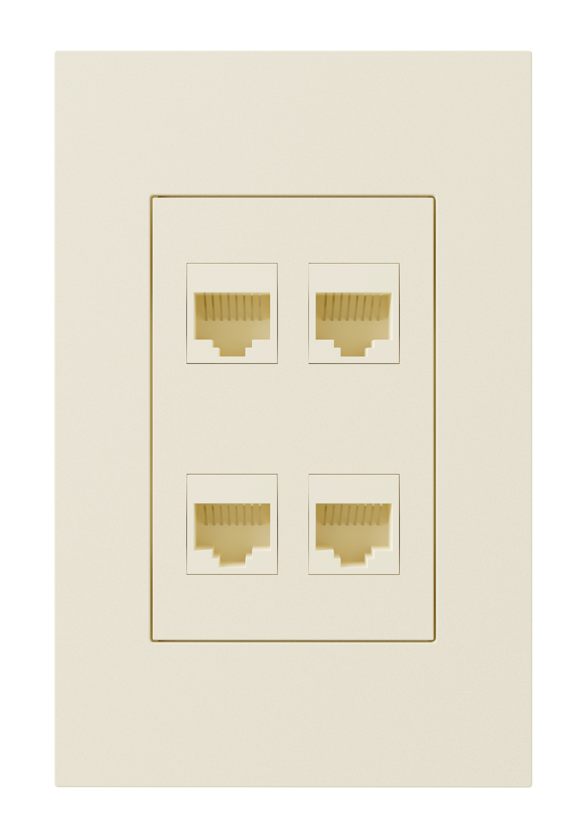 Crestron HZ2A-KEY4-A – Horizon 2 Keystone Plate, 4 Position, Almond Crestron