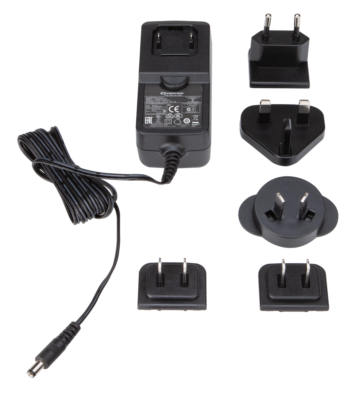 Crestron PW-2412WU – Wall Mount Power Pack, 24VDC, 1.25A, 2.1mm, Universal Crestron