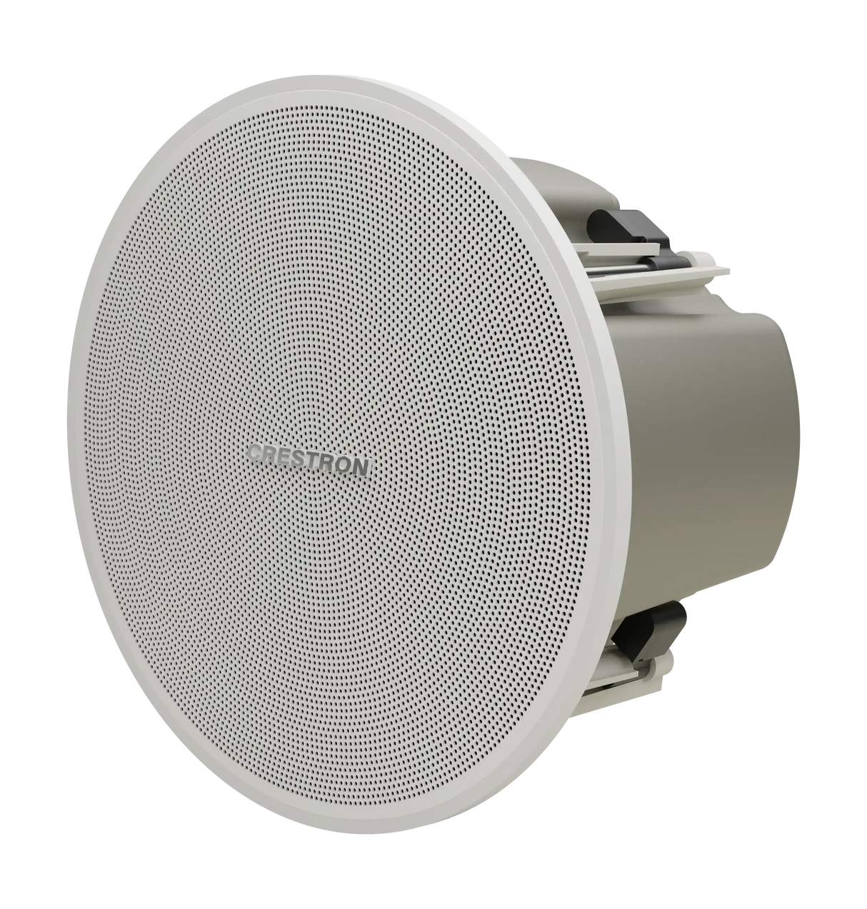 Crestron SAROS DM-NAX-IC4A-W Saros® 3 in. Active Full-Range In-Ceiling PoE+ Speaker with DM NAX® Audio-over-IP Support, White, Textured Speakers Crestron
