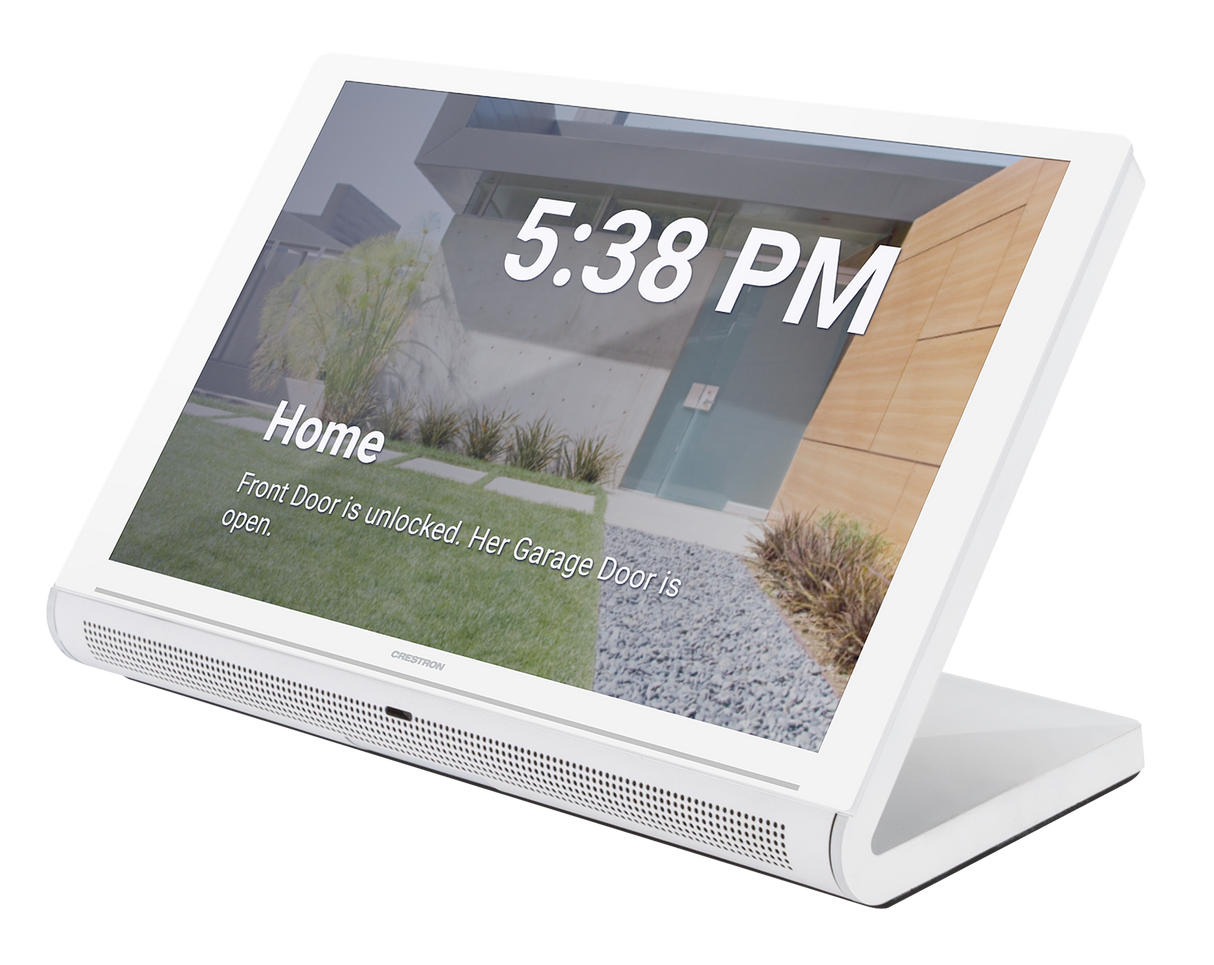 Crestron TS-1070R-W – 10.1 in. Tabletop Touch Screen, Crestron Home OS, White Crestron