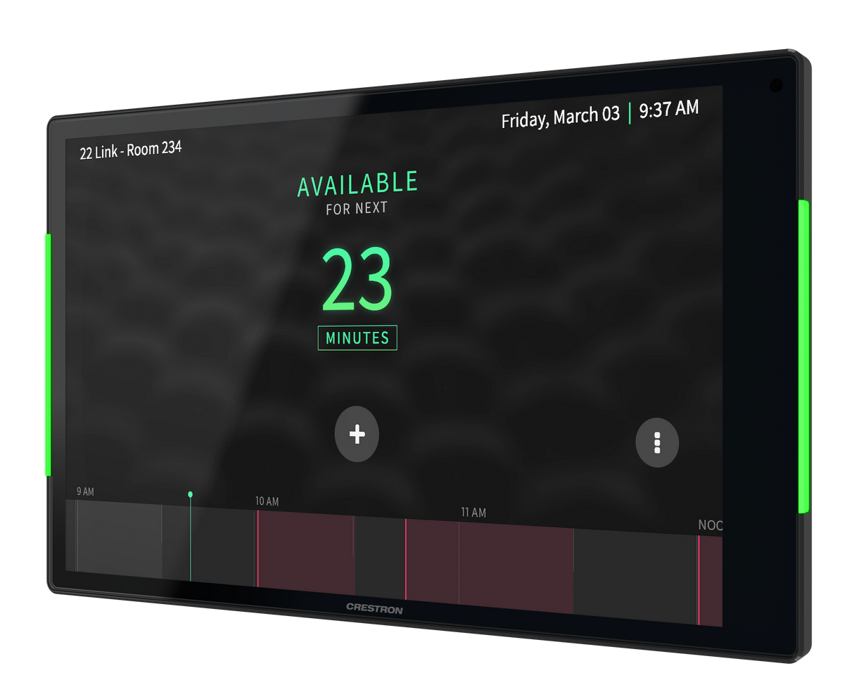 Crestron TSS-1080-B – 10.1 in. Room Scheduling Touch Screen, Black Crestron
