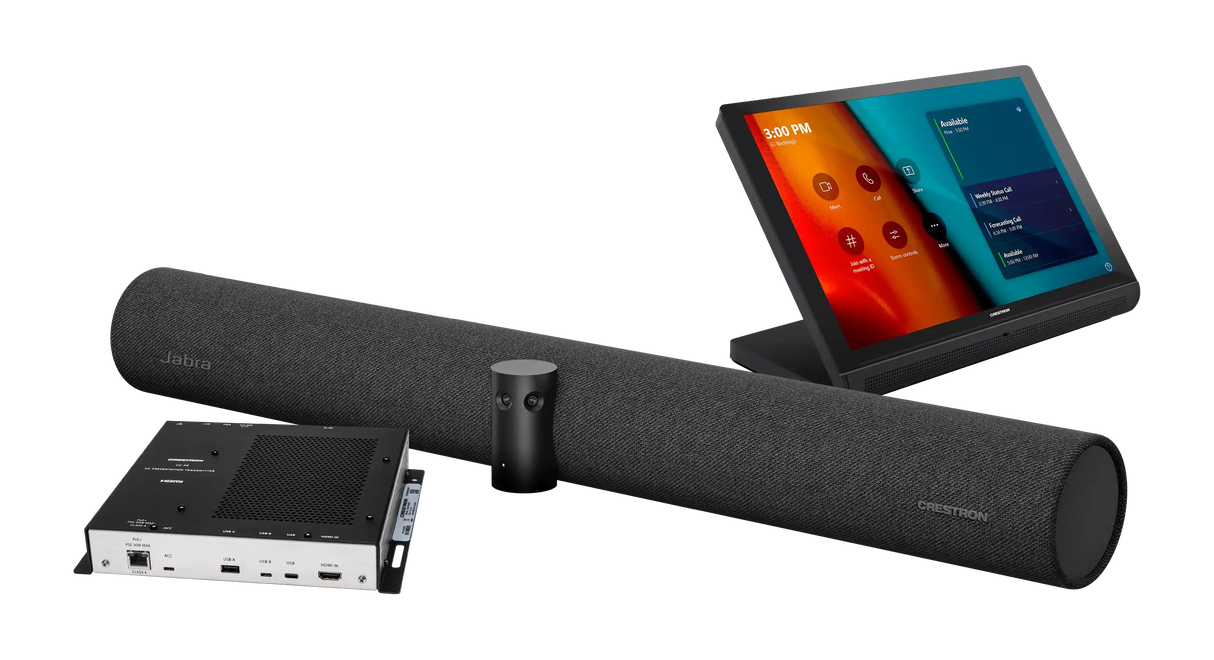Crestron UC-BX31-T Crestron Flex Advanced Small Room Conference System with Jabra PanaCast 50 Video Bar for Microsoft Teams Rooms Video Conferencing Crestron