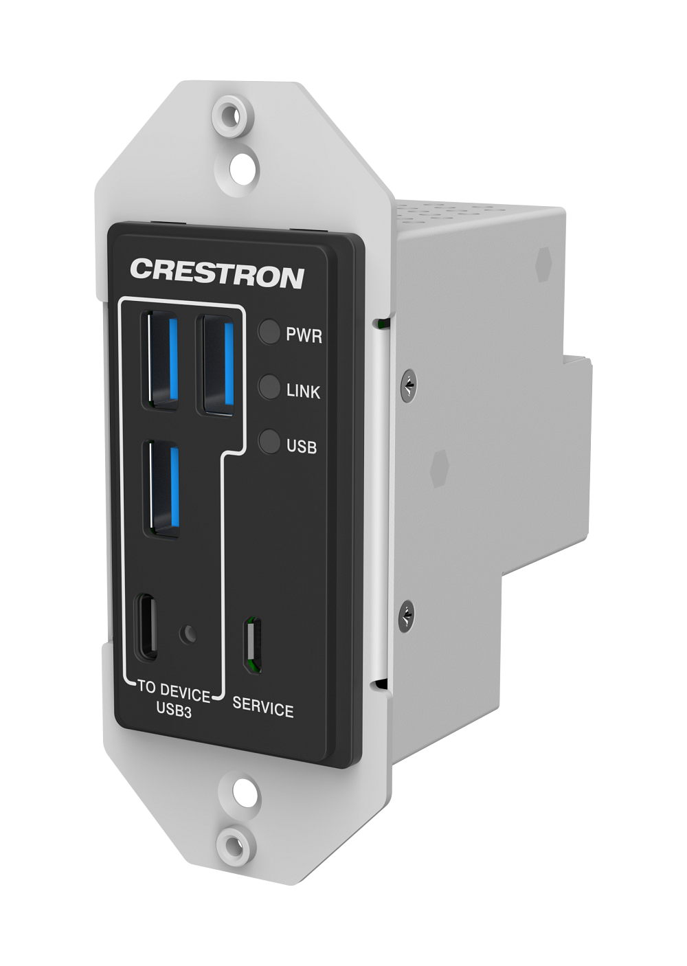 Crestron USB-EXT-3S-REMOTE-1G – USB 3.2 Extender Wall Plate, Remote USB Extenders Crestron