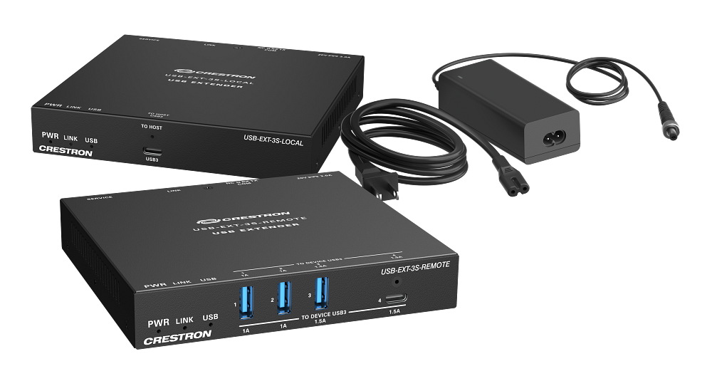 Crestron USB-EXT-3S-REMOTE – USB 3.2 Extender over CAT6a, Remote USB Extenders Crestron