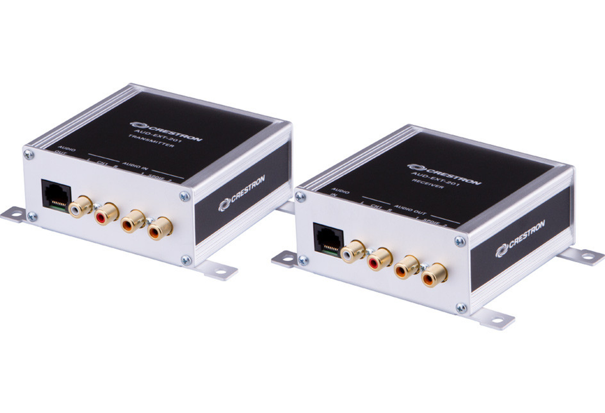 Crestron AUD-EXT-100 – Audio over CAT5 Extender, One Stereo Signal Crestron