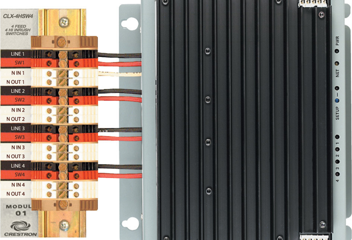 Crestron CLX-4HSW4 – 4-Channel High-Voltage Switch, 4A Crestron