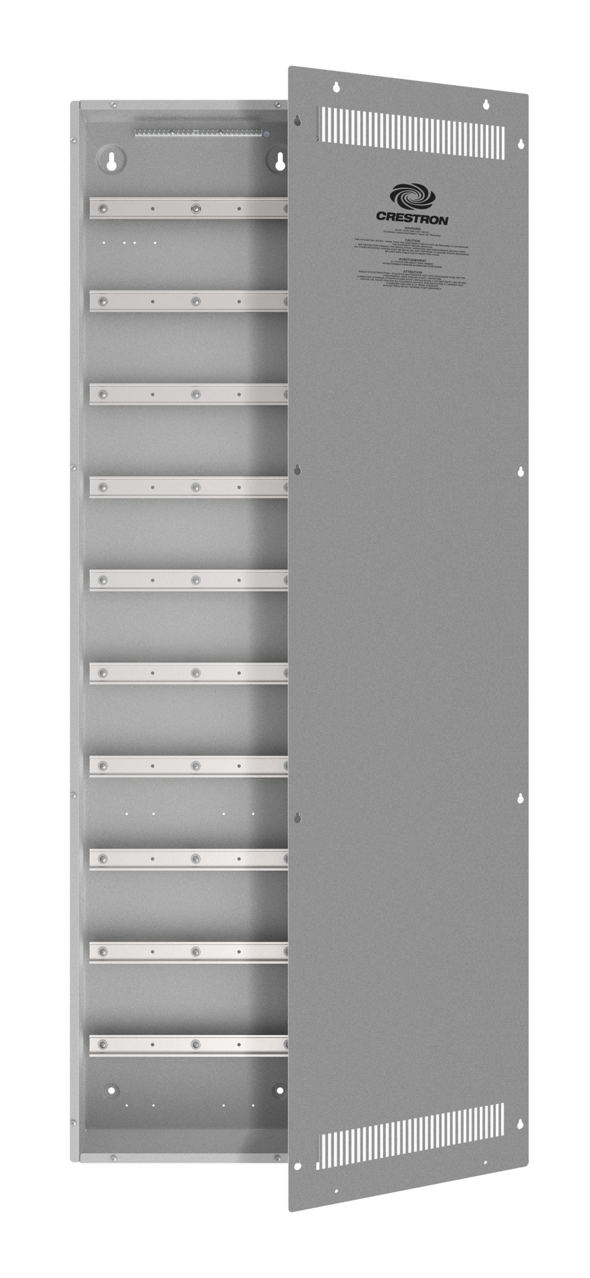Crestron DIN-EN-10X18M – DIN Rail Enclosure, 10 DIN Rails, 18 Module Wide Crestron