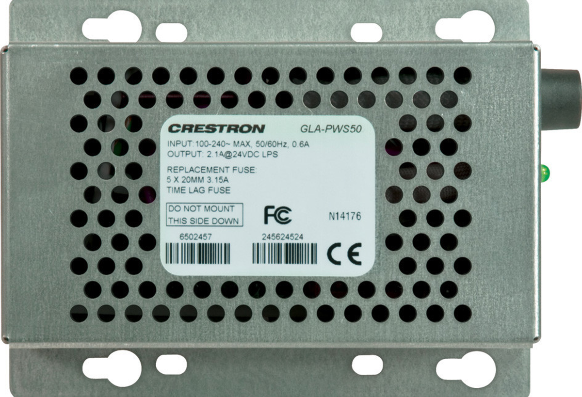 Crestron GLA-PWS50 – Wall Mount 50-Watt Cresnet Power Supply Crestron