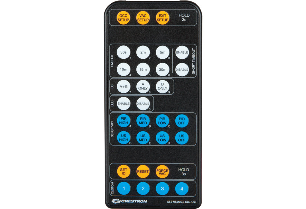 Crestron GLS-REMOTE-ODT-OIR – IR Remote for GLS Occupancy Sensors Crestron