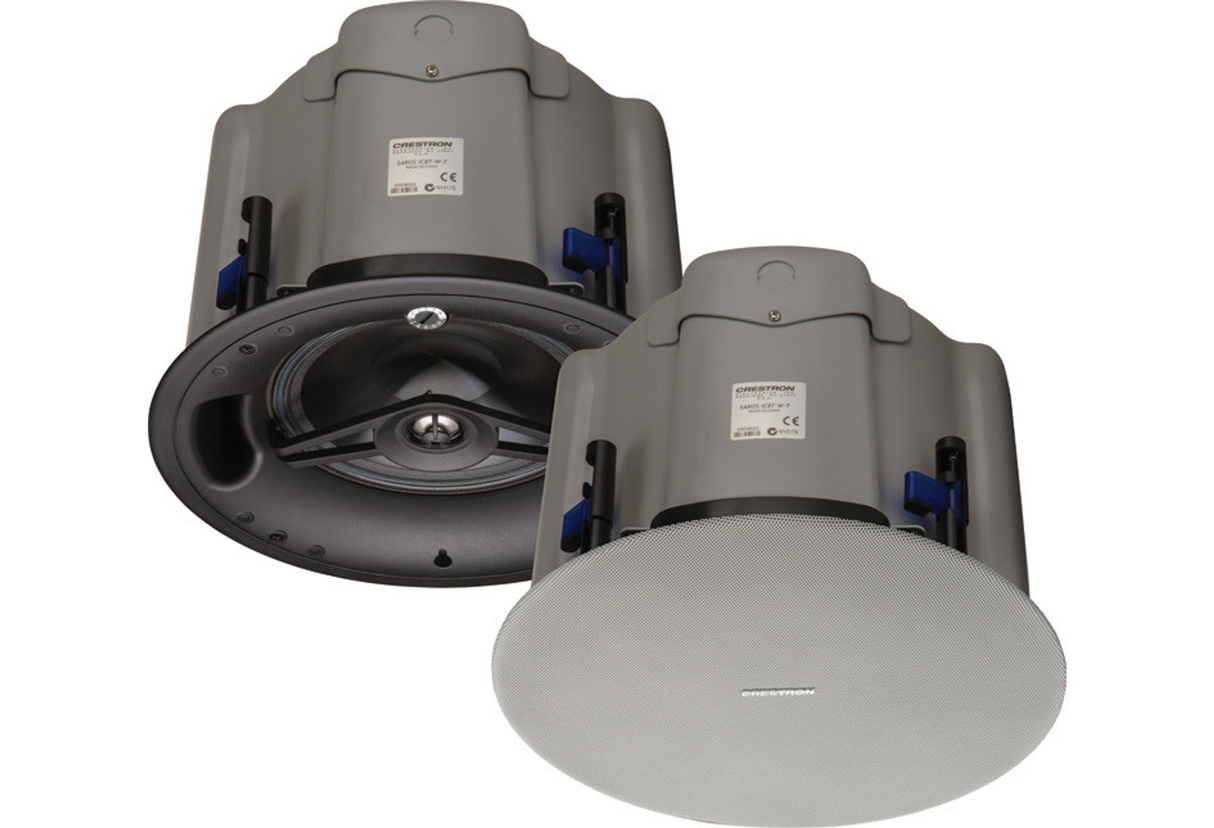 Crestron SAROS-ICI6T-W-T – Saros 6.5" 2-Way In-Ceiling Speaker, White Textured Speaker Systems Crestron