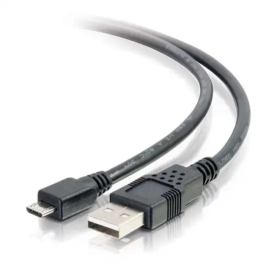 C2G 15ft USB 2.0 A to Micro-B Cable M/M - Black (4.6m) Audio & Video Cables C2G