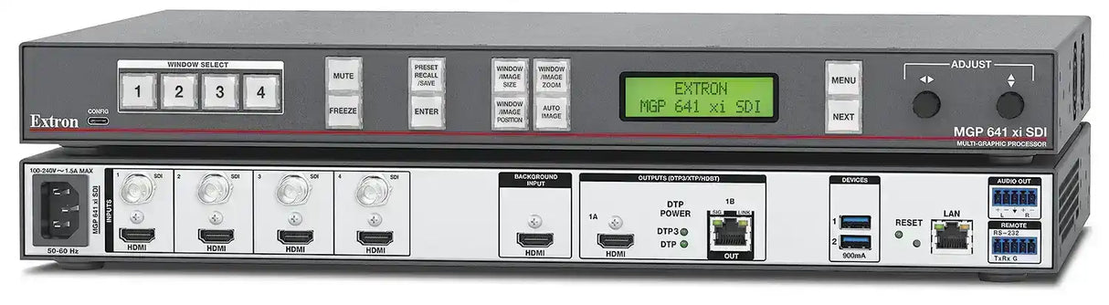 Extron MGP 641 xi Four Windows, with HDMI and 12G-SDI Inputs Video Transmitters Extron