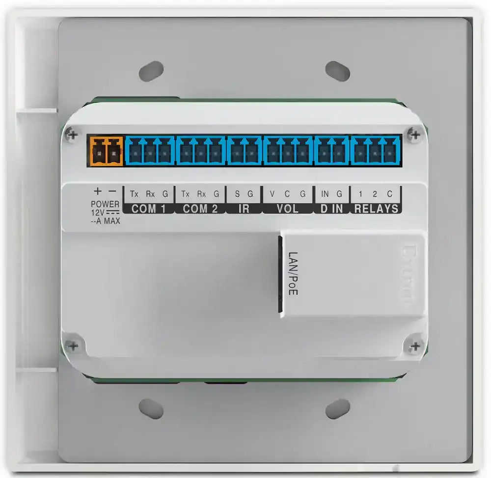 Extron MLC Plus 100 White and Black Faceplates, 2-Gang Video Conferencing Extron