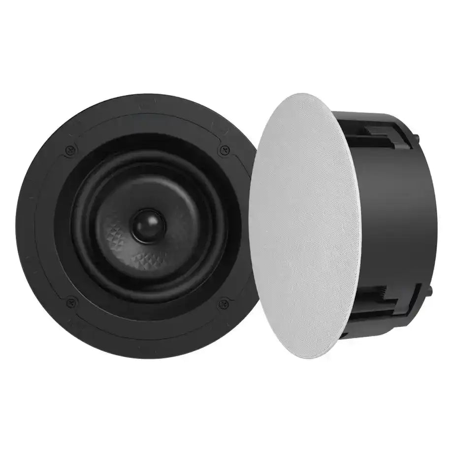 Sonance VX60R 6" Round In-Ceiling Speaker with white micro trim grille (Pair) - 96088 Speakers Sonance