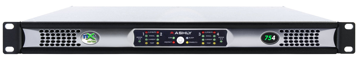 ASHLY NXE754BD nXe754 Multi-Mode Amplifier plus Dante and OPDAC4 Option Cards Amplifiers Ashly