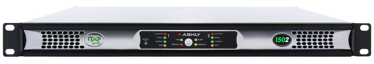 ASHLY NXP1502 Network Multi-Mode Power Amplifier 2 x 150 Watts @ 2/4/8 Ohms or 25V/70V with Protea DSP Amplifiers Ashly