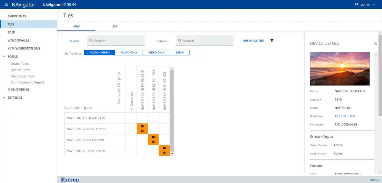 Extron LinkLicense NAVigator 96 Endpoints Upgrade Video Extron
