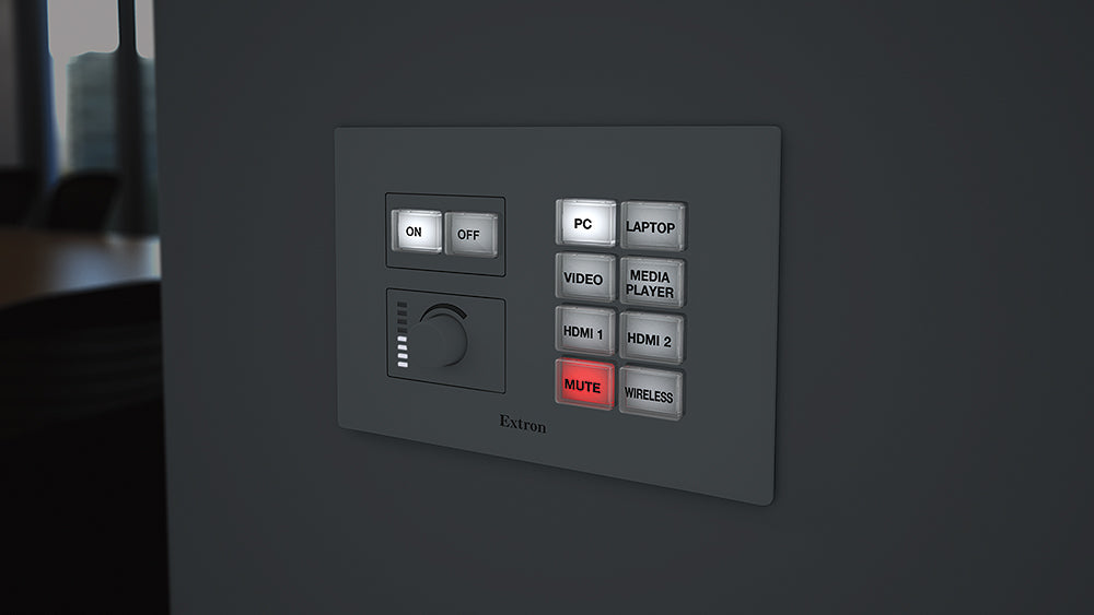 Extron NBP 200 3-Gang, Black and White, 10 Button Video Extron