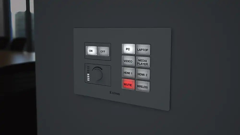 Extron NBP 200 3-Gang, Black and White, 10 Button Video Extron