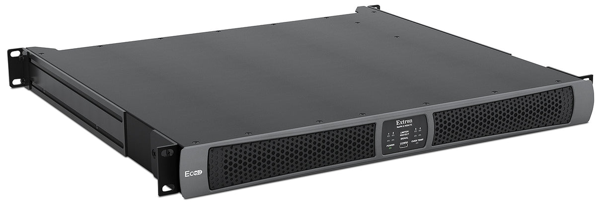 Extron NetPA U 4004 FX four channel 400 watt amplifier side profile