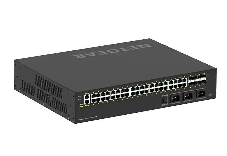 Netgear AV Line M4250-40G8XF-PoE++ (GSM4248UX) 40x1G PoE++ 2,880W and 8xSFP+ Managed Switch - GSM4248UX-100NAS Networking Netgear