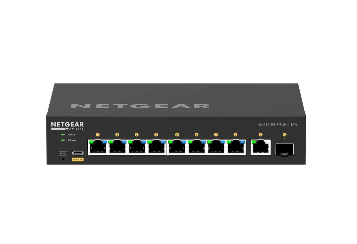 Netgear AV Line M4250 GSM4210PD-100NAS POE+ Ethernet Switch Networking Netgear