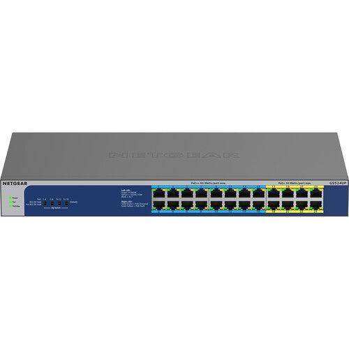 Netgear GS524UP-100NAS 24-Port PoE++ Compliant Gigabit Unmanaged Network Switch Networking Netgear