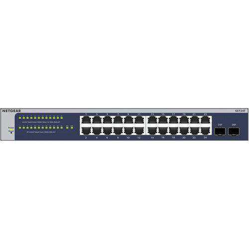 Netgear GS724T 24-Port Gigabit Managed Network Switch - GS724T-600NAS Networking Netgear