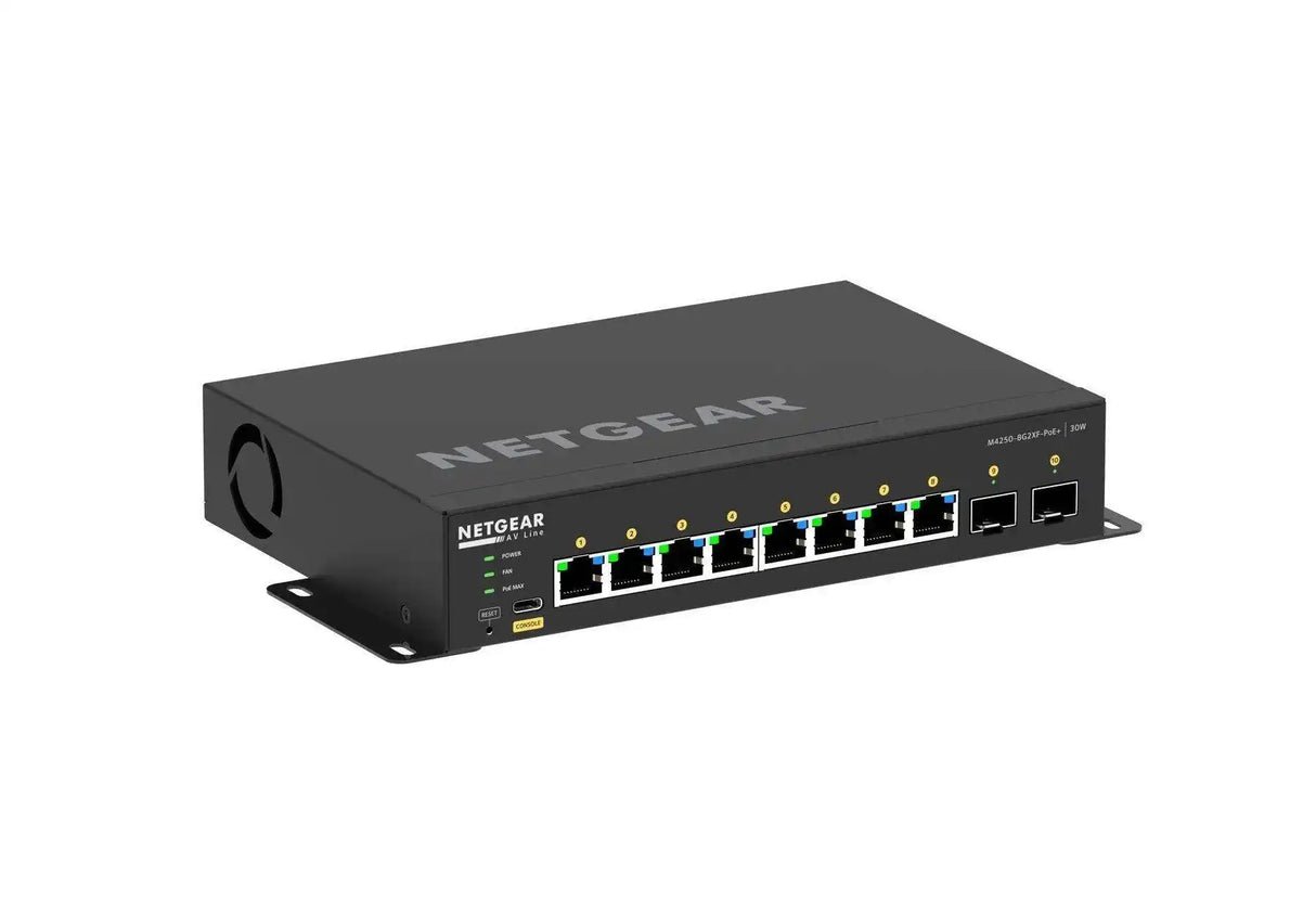 Netgear GSM4210PX-100NAS M4250-8G2XF-POE+ FULLY MANAGED DESKTOP SWITCH Networking Netgear