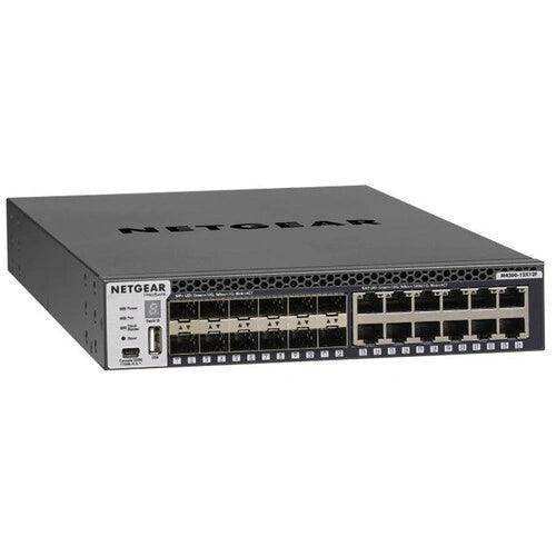 Netgear M4300-12X12F Stackable Managed Switch with 24x10G Including 12x10GBase-T and 12xSFP+ Layer 3 Networking Netgear