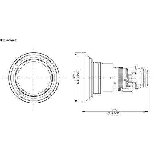 Panasonic ET-DLE060 0.6–0.8:1, zoom lens Projection Panasonic