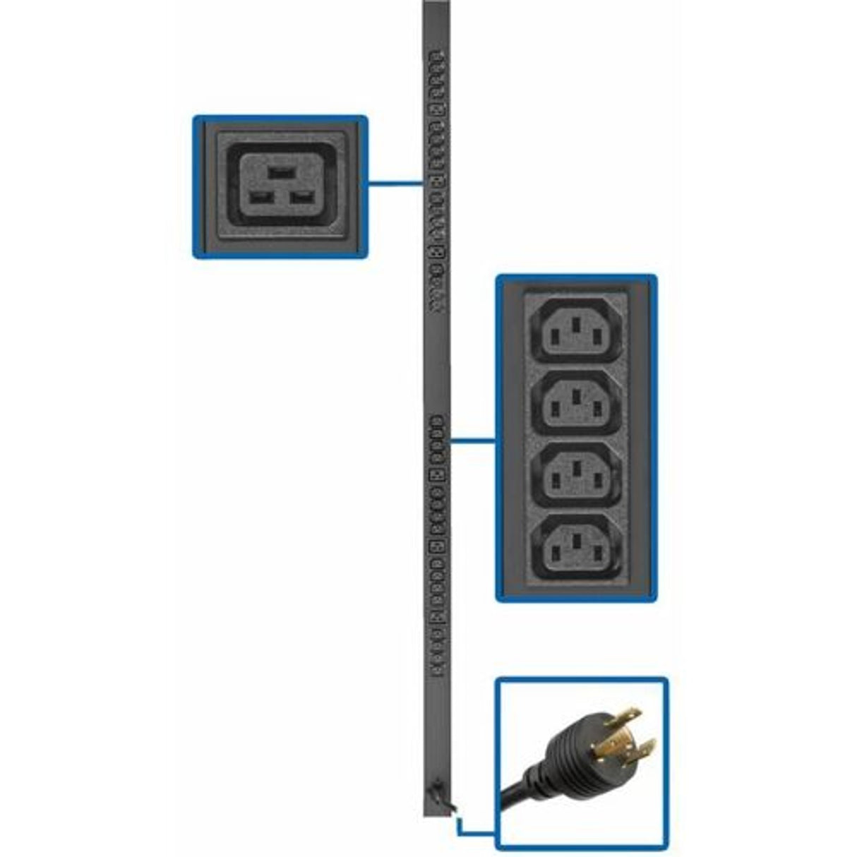 Eaton PDUV20HVL6-72 – 3.7kW Basic PDU, 38 Outlets, 0U Rack PDUs Eaton