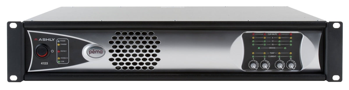 ASHLY PEMA 4125D pema 4125 Network Amplifier w/8x8 DSP plus Dante Option Card Amplifiers Ashly