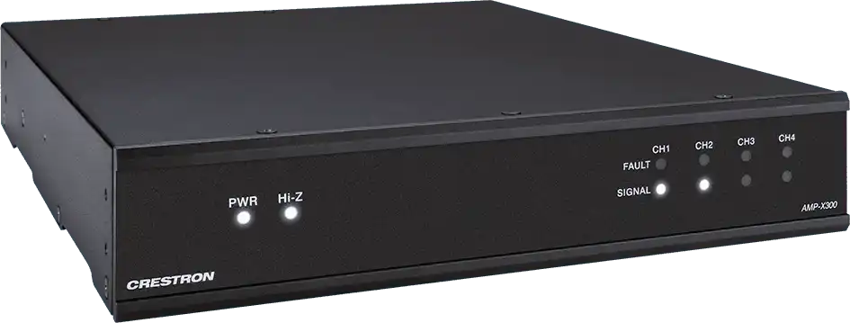 Crestron X Series Four Channel Modular Power Amplifier - AMP-X300 Audio Amplifiers Crestron