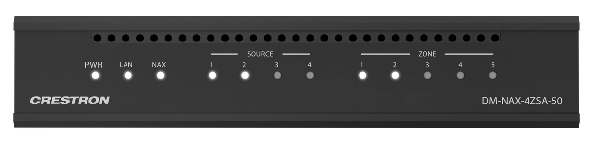 Crestron DM-NAX-4ZSA-50 DM NAX® 4+1 Zone Streaming Amplifier Audio Amplifiers Crestron
