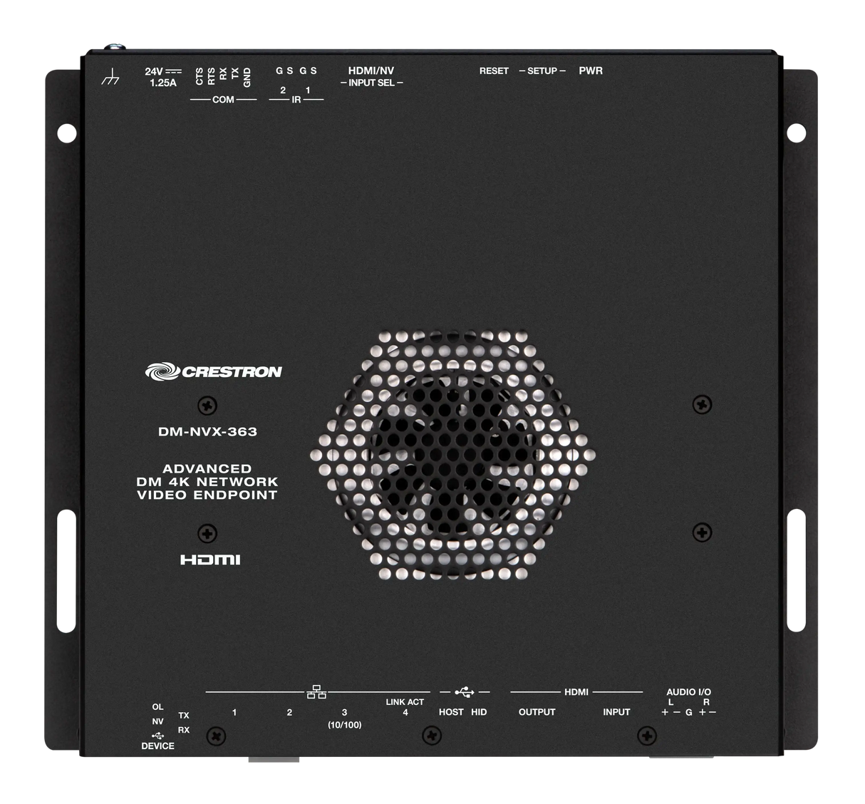 Crestron DM-NVX-363 DM NVX® 4K60 4:4:4 HDR Network AV Encoder-Decoder with Downmixing and Dante® Audio Video Transmitters Crestron