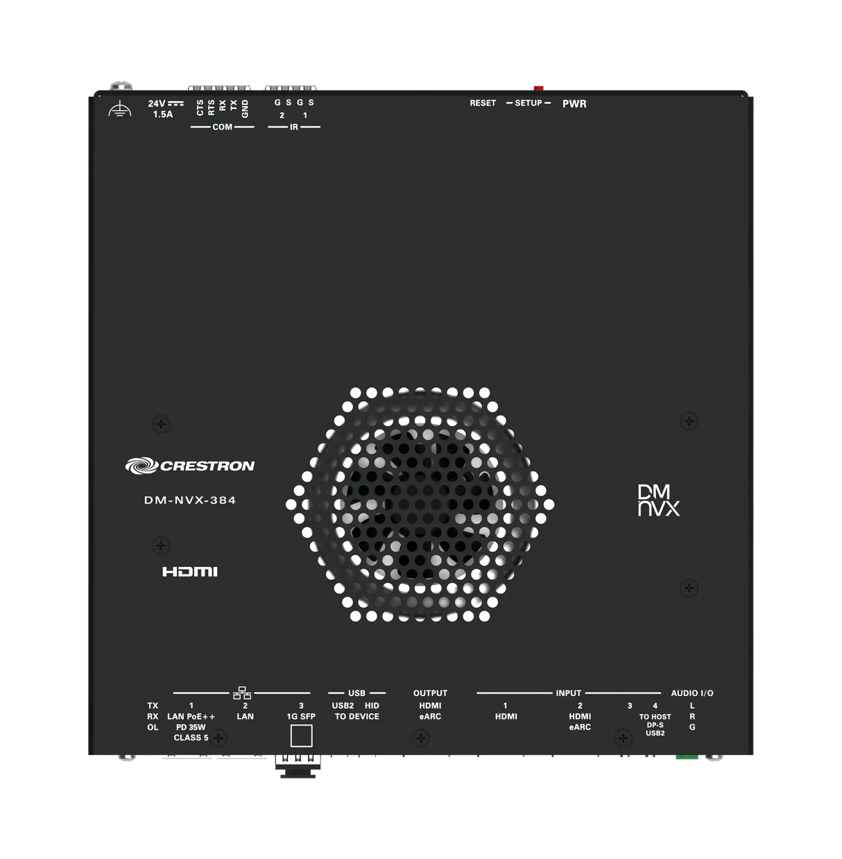 Crestron DM-NVX-384 5K 4x1 AV-over-IP Switcher with HDMI® and USB-C® Connectivity Video Transmitters Crestron