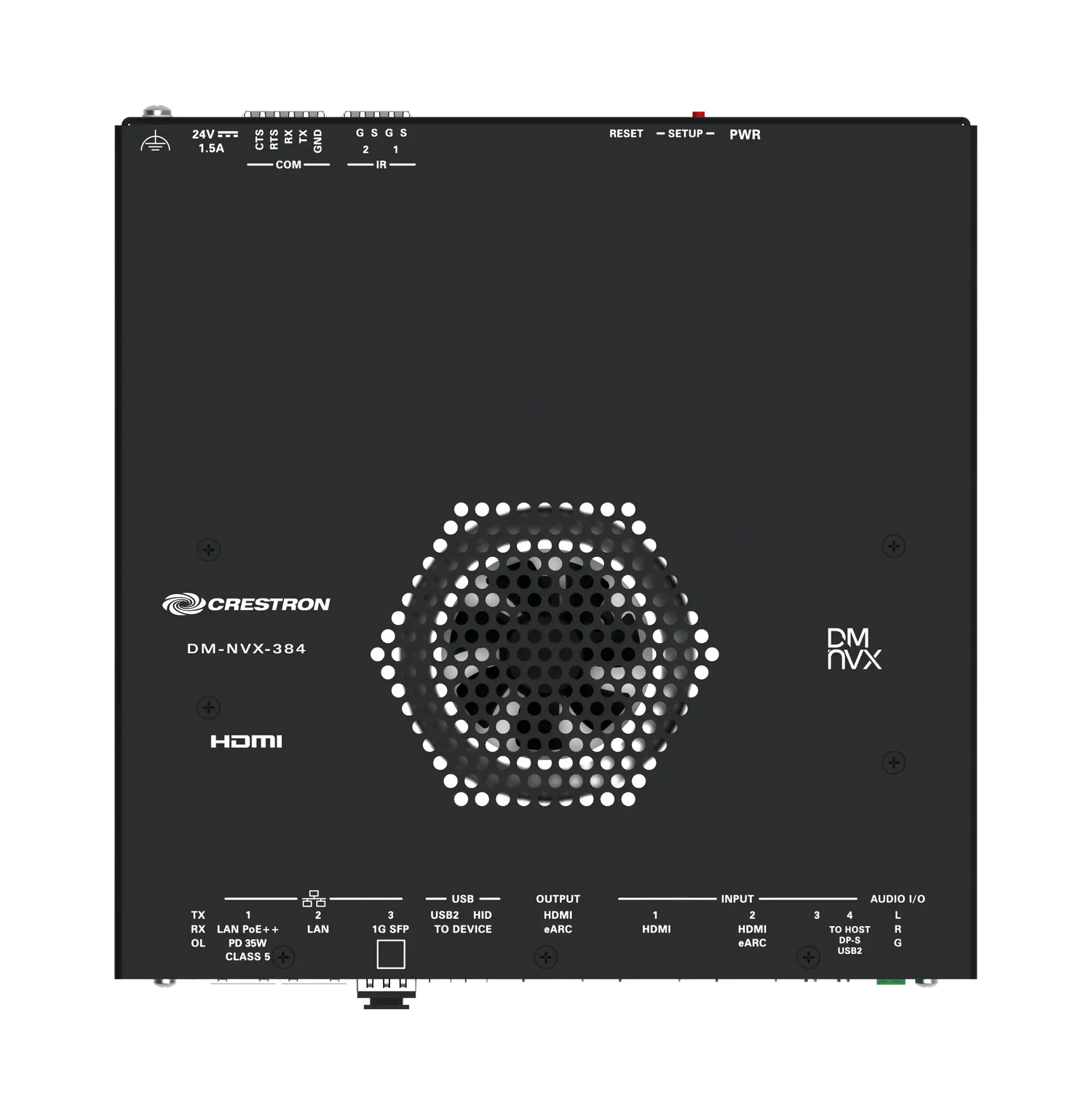 Crestron DM-NVX-384 5K 4x1 AV-over-IP Switcher with HDMI® and USB-C® Connectivity Video Transmitters Crestron