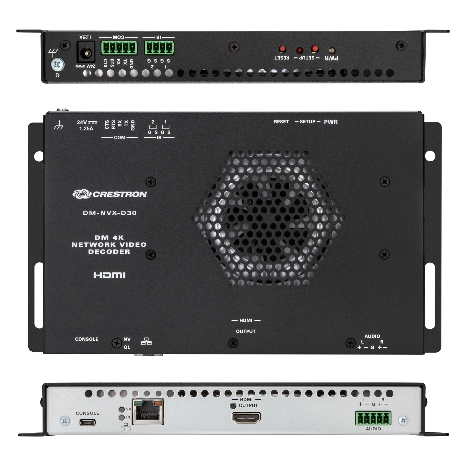 Crestron DM-NVX-D30 DM NVX® 4K60 4:4:4 HDR Network AV Decoder Video Transmitters Crestron