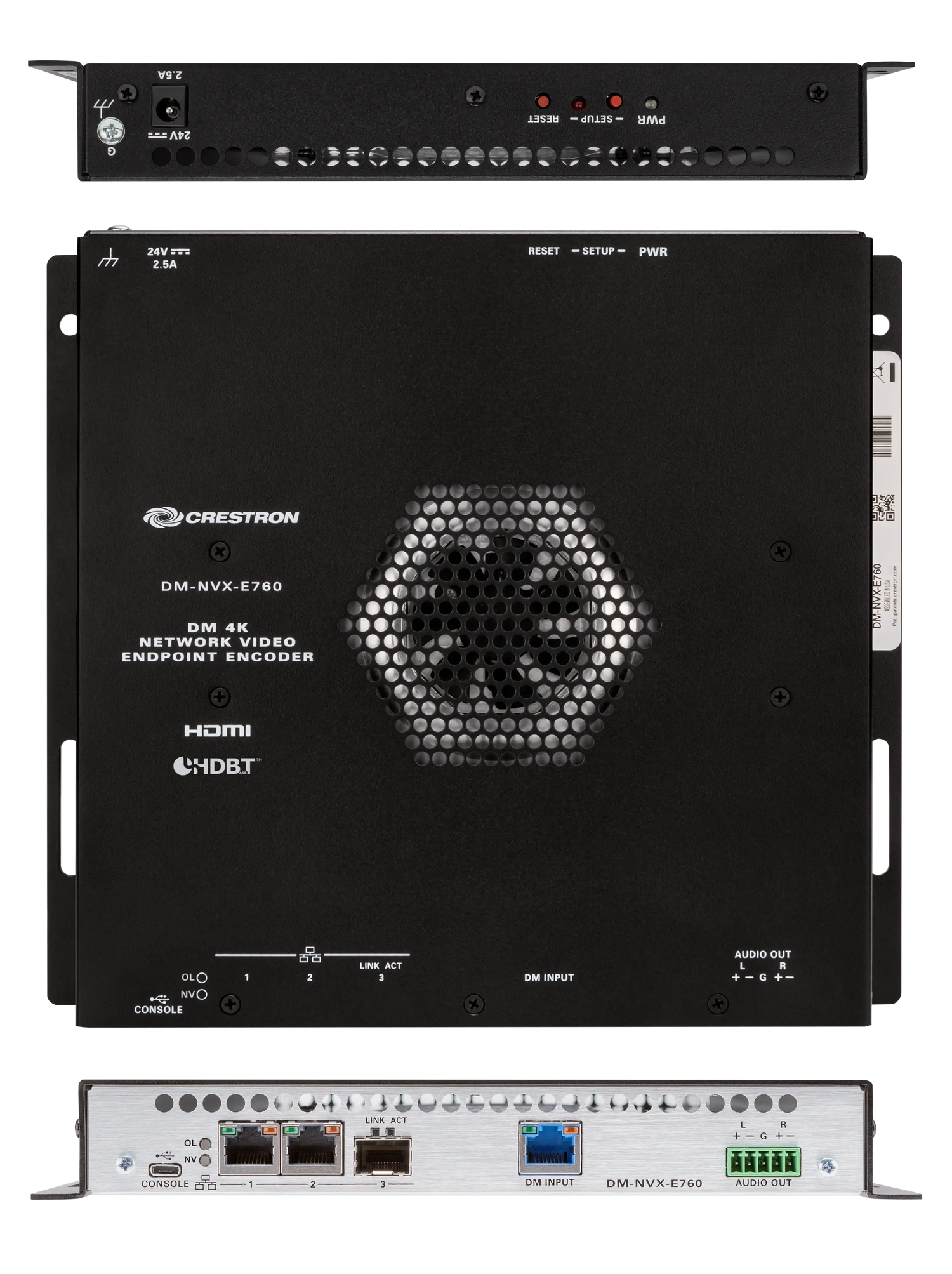 Crestron DM-NVX-E760 DM NVX® 4K60 4:4:4 HDR Network AV Encoder with DM® Input Video Transmitters Crestron