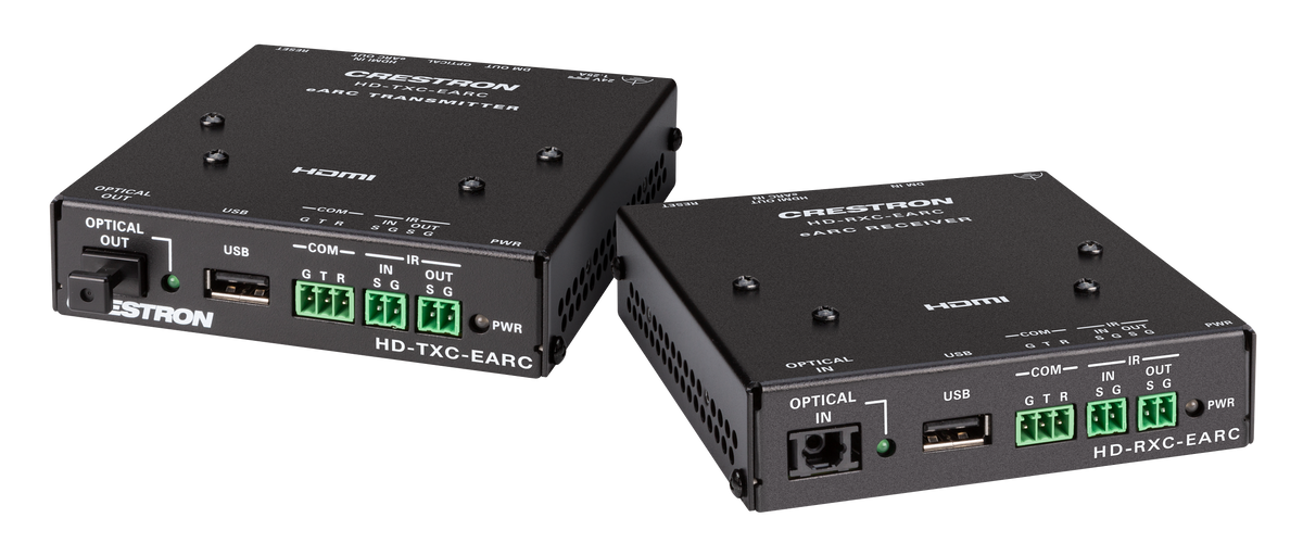 Crestron HD-EARC KIT – DM Essentials 4K60 4:4:4 eARC HDMI Transmitter/Receiver Kit over CATx Crestron
