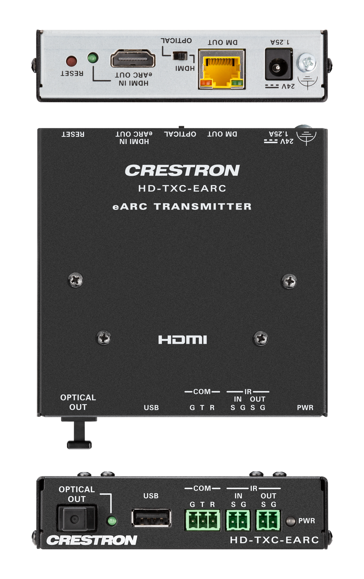 Crestron HD-EARC KIT – DM Essentials 4K60 4:4:4 eARC HDMI Transmitter/Receiver Kit over CATx Crestron