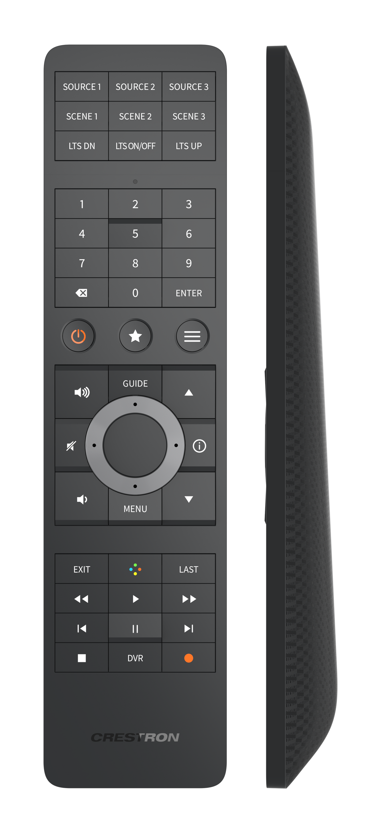 Crestron HR-310-B – Programmable Wireless Handheld Remote, Black Handheld Remote Crestron