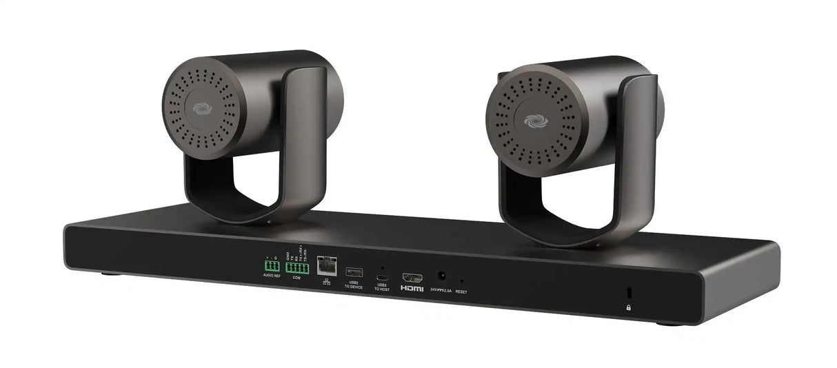 Crestron IV-CAM-I12D-B Crestron 1 Beyond i12D Intelligent 4K Dual Camera Speaker Tracking Solution, 12x Optical Zoom, Moon Gray Video Conferencing Crestron