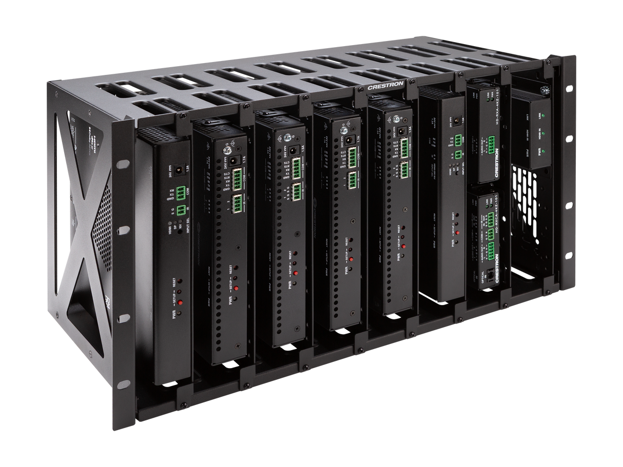 Crestron RMK-6U-8V – 6U Rack Mount Kit for 8 Room Box Endpoints