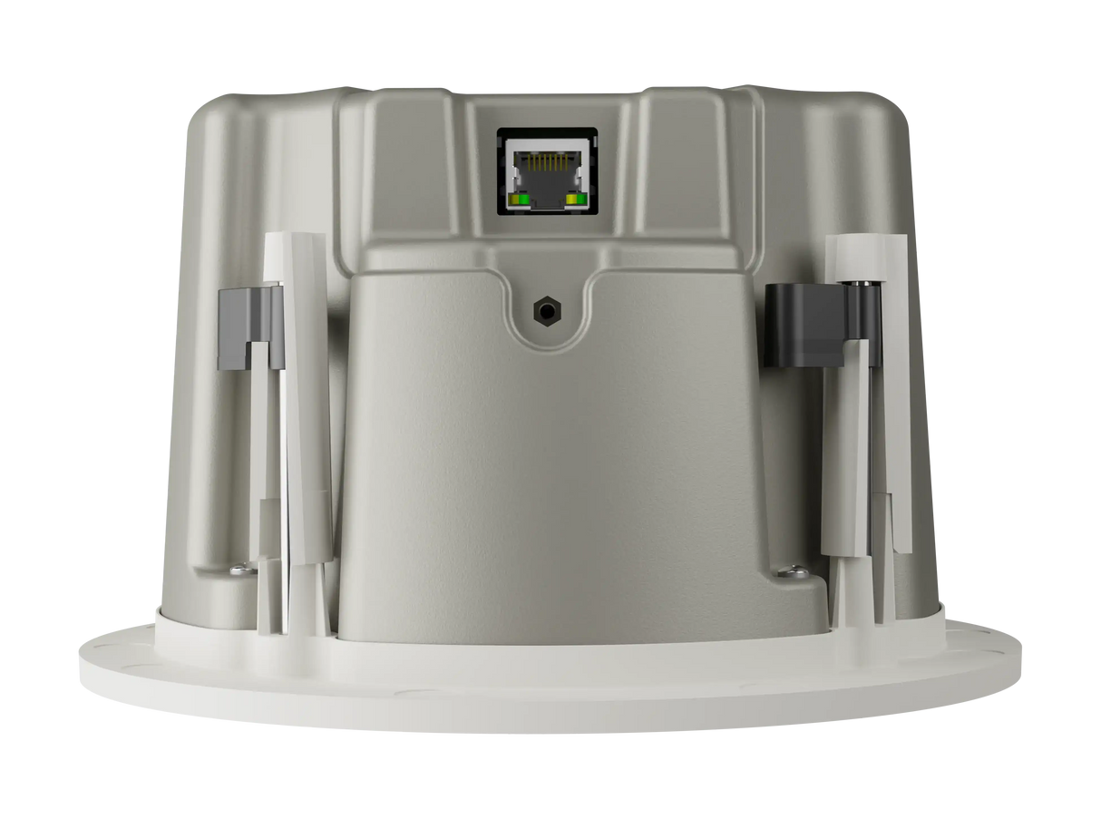 Crestron SAROS DM-NAX-IC4A-W Saros® 3 in. Active Full-Range In-Ceiling PoE+ Speaker with DM NAX® Audio-over-IP Support, White, Textured Speakers Crestron