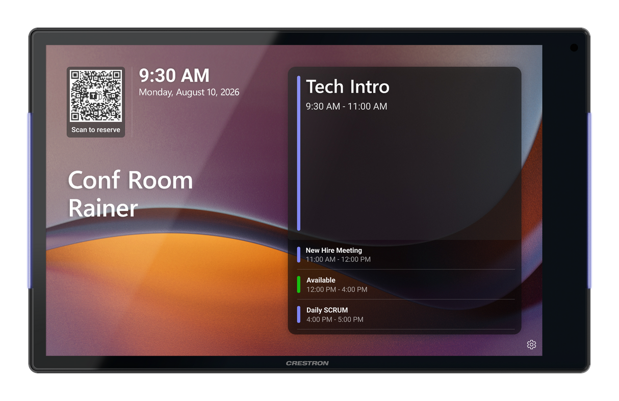 Crestron TSS-1080-B – 10.1 in. Room Scheduling Touch Screen, Black Crestron