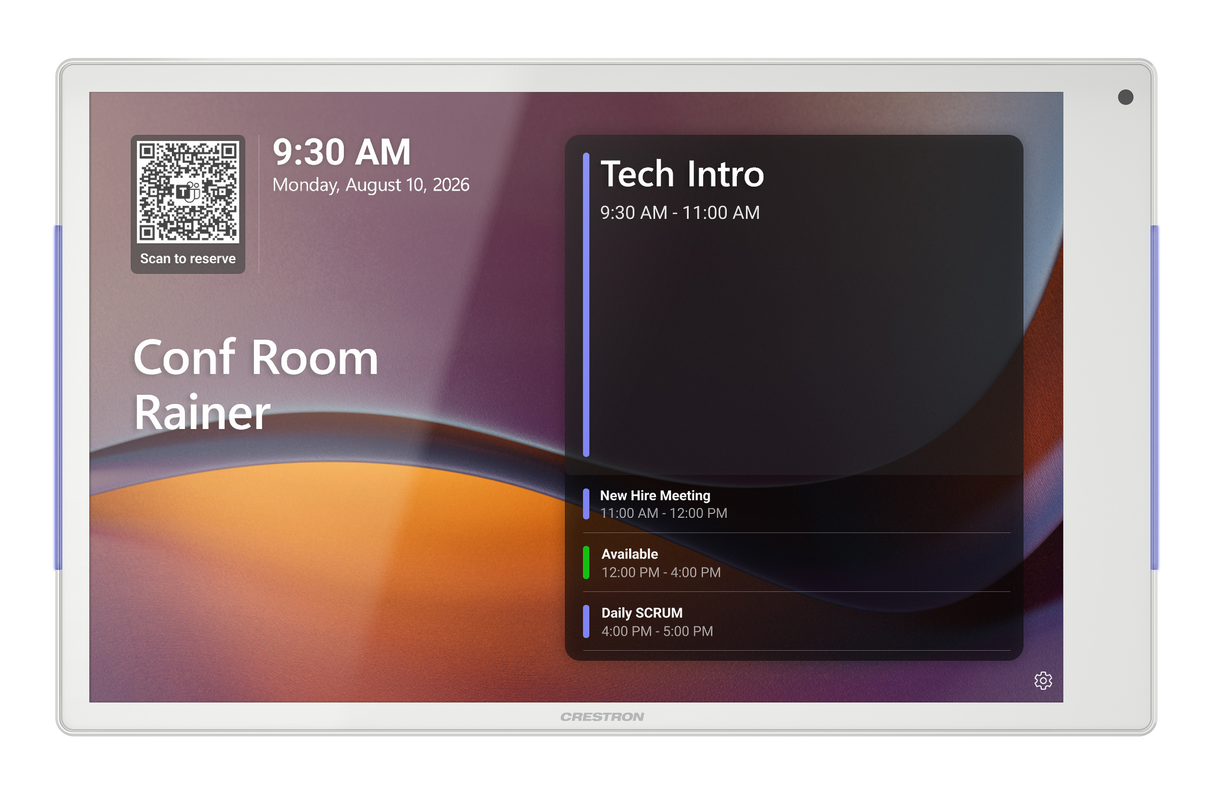 Crestron TSS-1080-W – 10.1 in. Room Scheduling Touch Screen, White Crestron