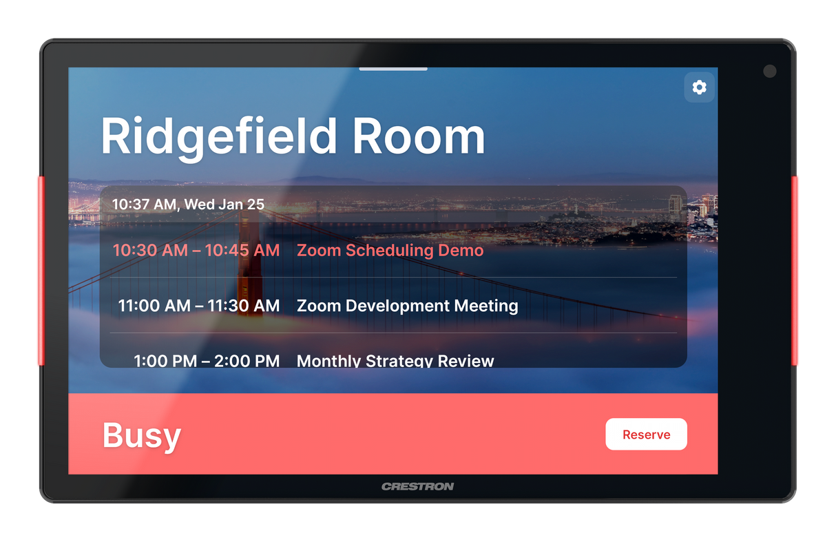 Crestron TSS-880-GV-B – 8.1 in. Room Scheduling Touch Screen, Government Version Crestron